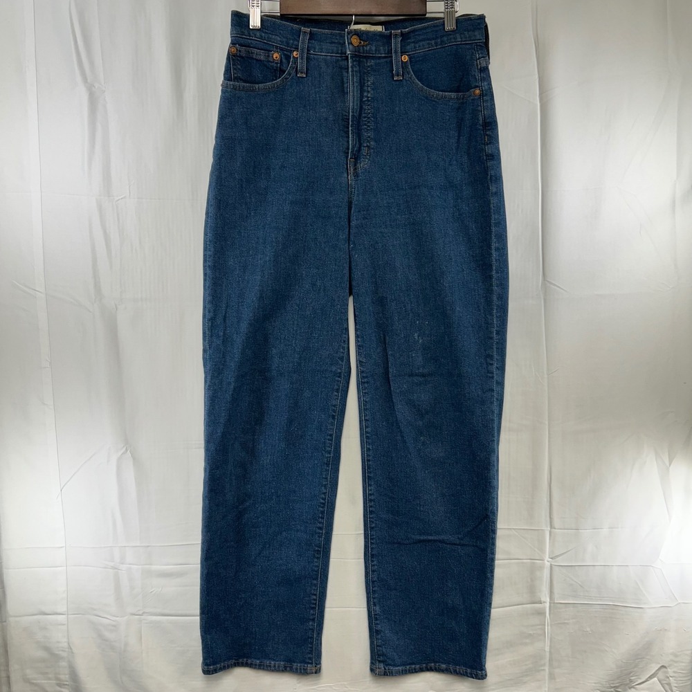 Madewell The Perfect Vintage Wide-Leg Jean Women 29 Blue High Rise Stretch Denim